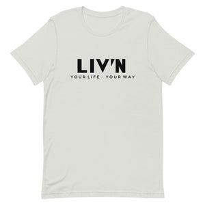 LIV'N YLYW Black Logo Short-Sleeve T-Shirt