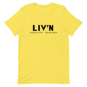 LIV'N YLYW Black Logo Short-Sleeve T-Shirt